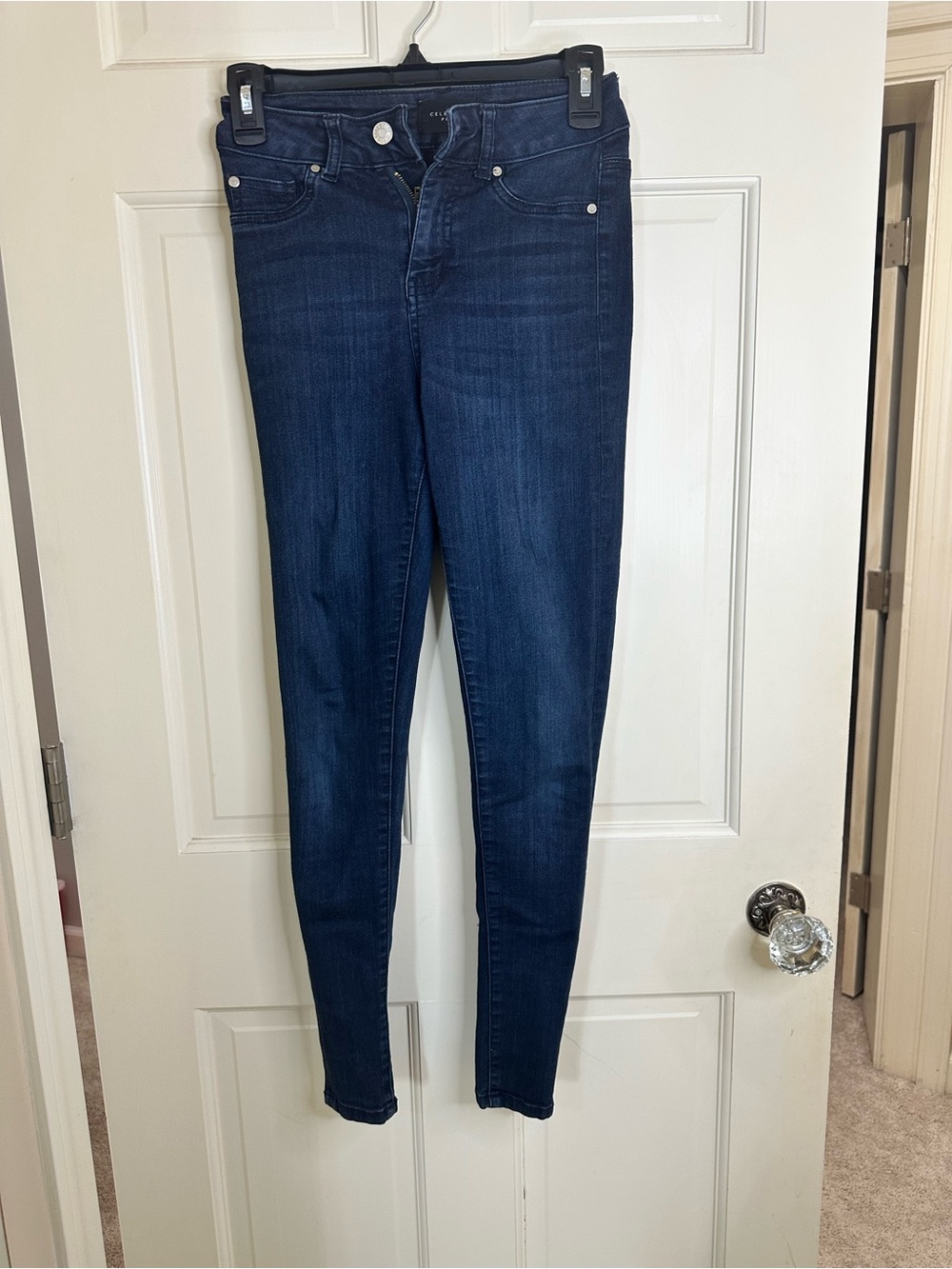 Celebrity Pink Dark Indigo Skinny Jeans